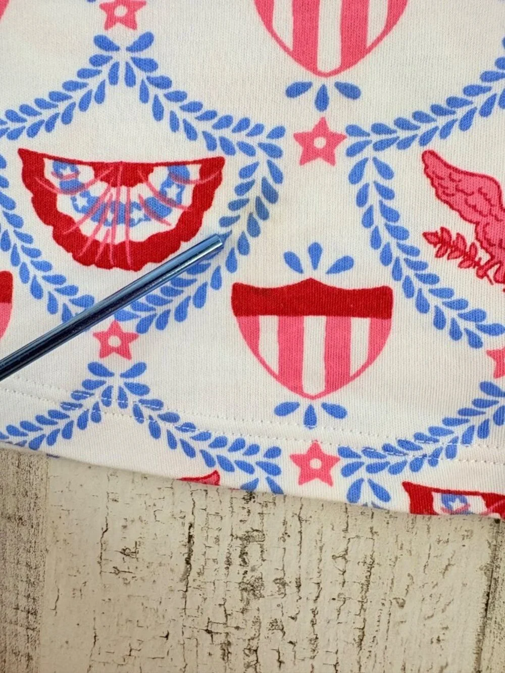 The Beaufort Bonnet Company Polly Play Dress American Swag Sz 8 Patriotic